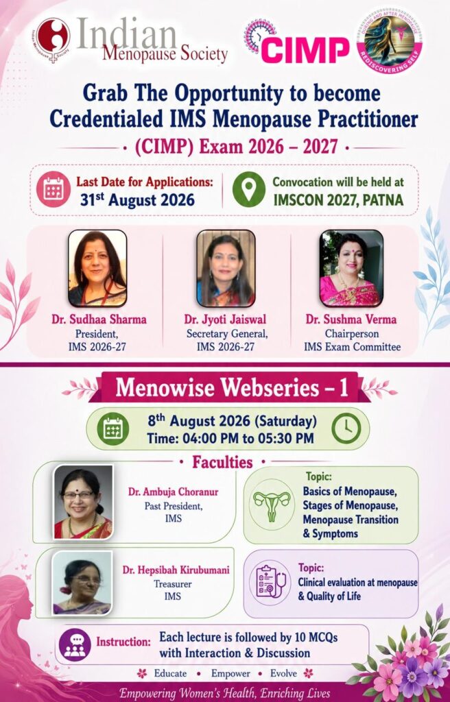 Menowise Webseries – 1 (CIMP Exam 2026–2027 Preparatory Session)